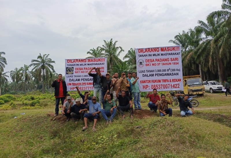 Pasca Penyerangan Puluhan Pria Bertopeng, Warga Desa Padang Sari Asahan Siaga Di Posko