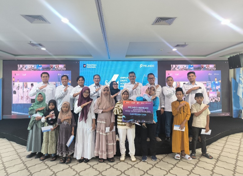 Hari Pelindo Ke 4, Pelindo Regional 1 Santuni Ribuan Anak Yatim