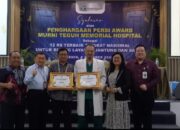 MTMH Medan Raih Prestasi RS Terbaik Nasional Layanan Jantung Dan Neurologi Dalam PERSI Award 2025