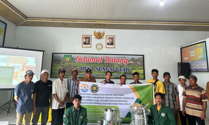 USU Dorong Desa Sungai Ular Jadi Sentra UMKM Gula Aren Terstandar Nasional