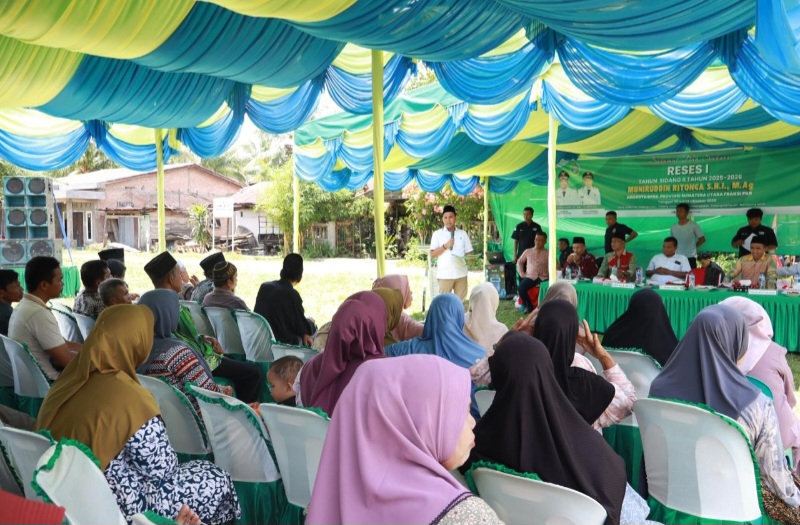Anggota DPRD Sumut Muniruddin Ritonga Jemput Aspirasi Masyarakat Desa Hutaimbaru, Paluta