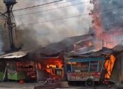 Api Rokok Diduga Penyebab 9 Kios Di Marindal Terbakar