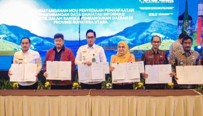 Ikuti Konreg PDRB-ISE 2025 Se- Sumatera, Rico Waas Dan BPS Tandatangani MoU Penyediaan Pemanfaatan Pengembangan Data