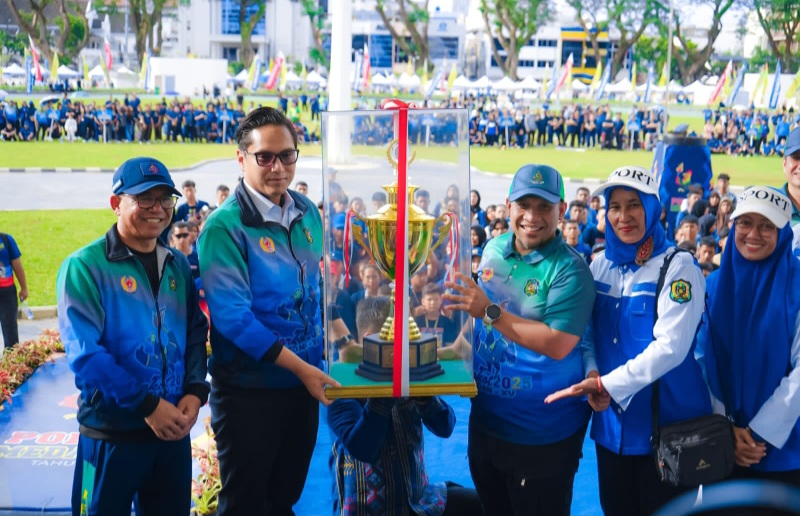 Raih 85 Medali, Kecamatan Medan Selayang Juara Umum Porkot XV Tahun 2025