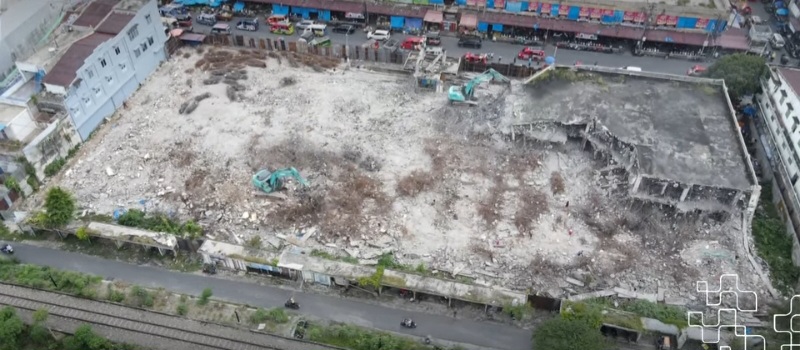 Perobohan Gedung IV Pasar Horas Capai Lebih Setengah Dalam 7 Hari