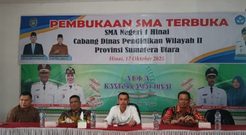 SMA Terbuka Provinsi Sumatera Utara Di Langkat Resmi Dibuka