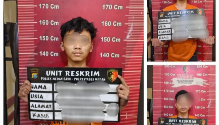 Polsek Medan Baru Ringkus 3 Begal Sadis