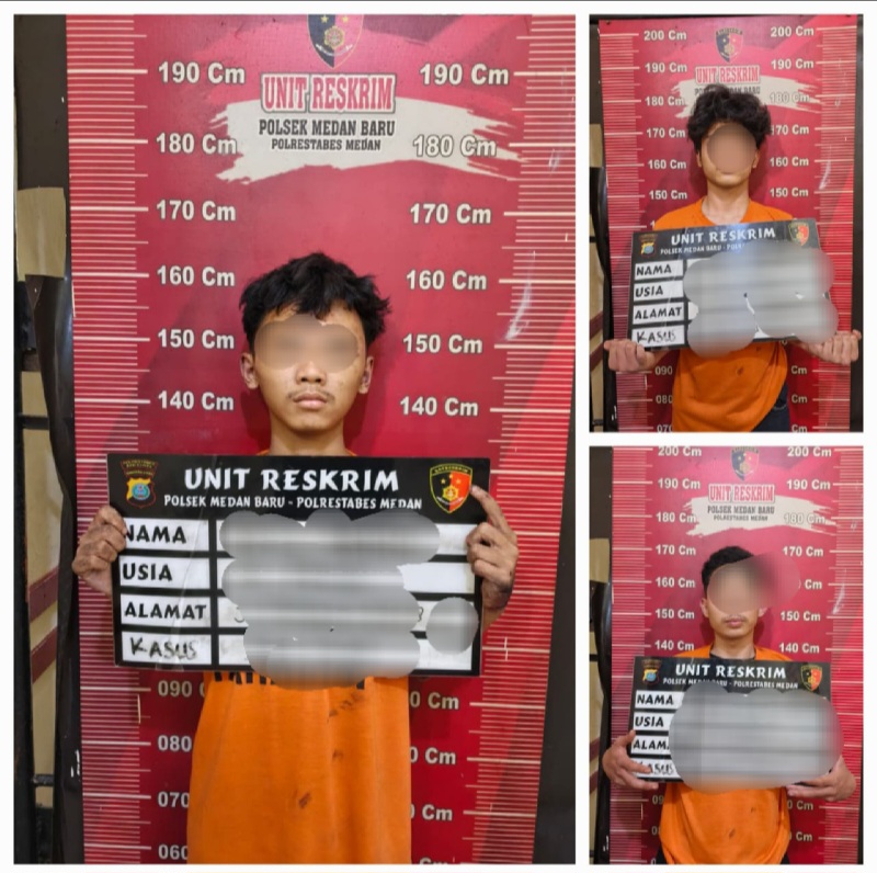 Polsek Medan Baru Ringkus 3 Begal Sadis