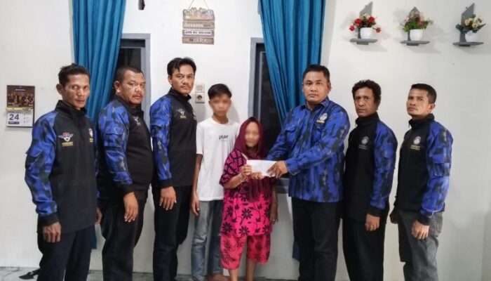 Ricky Anthony Beri Dukungan Korban Bullying Pelajar Di Langkat