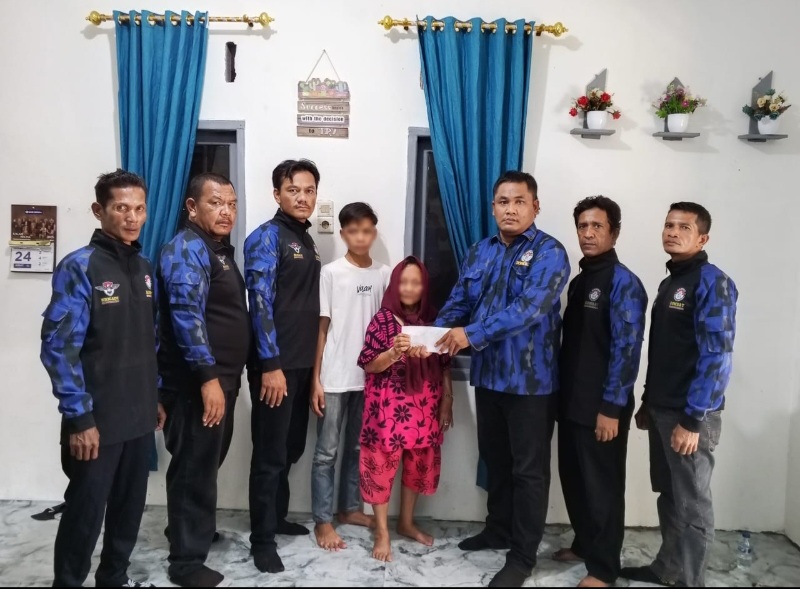 Ricky Anthony Beri Dukungan Korban Bullying Pelajar Di Langkat