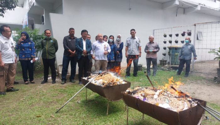BBPOM Medan Musnahkan Ratusan Produk Ilegal Senilai Rp463 Juta