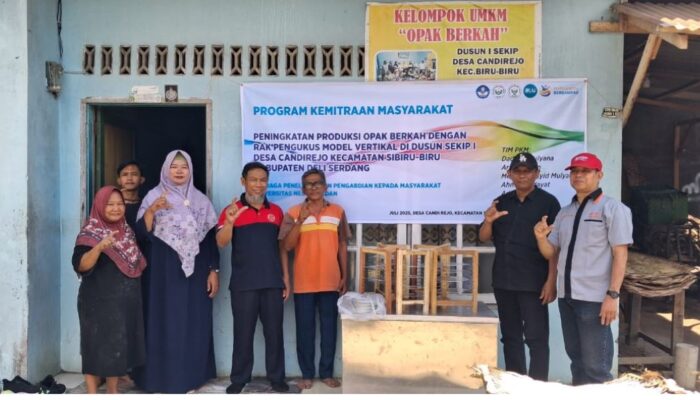 Tim PKM Unimed Tingkatkan Produksi UMKM Opak Berkah Di Desa Candirejo