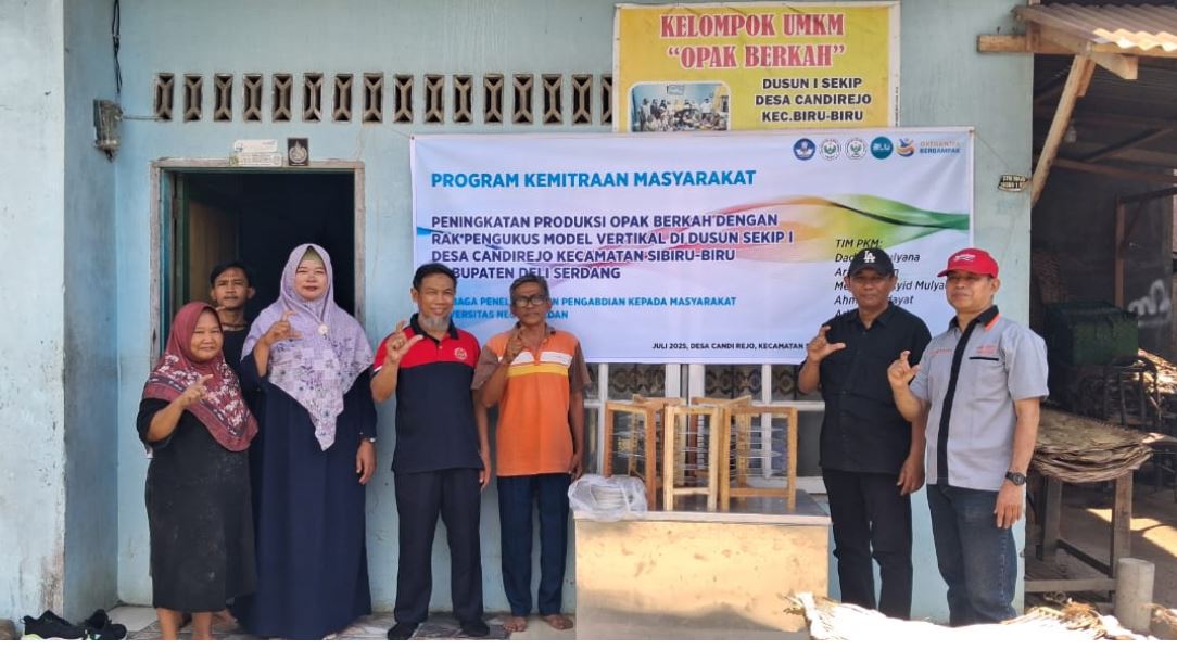 Tim PKM Unimed Tingkatkan Produksi UMKM Opak Berkah Di Desa Candirejo