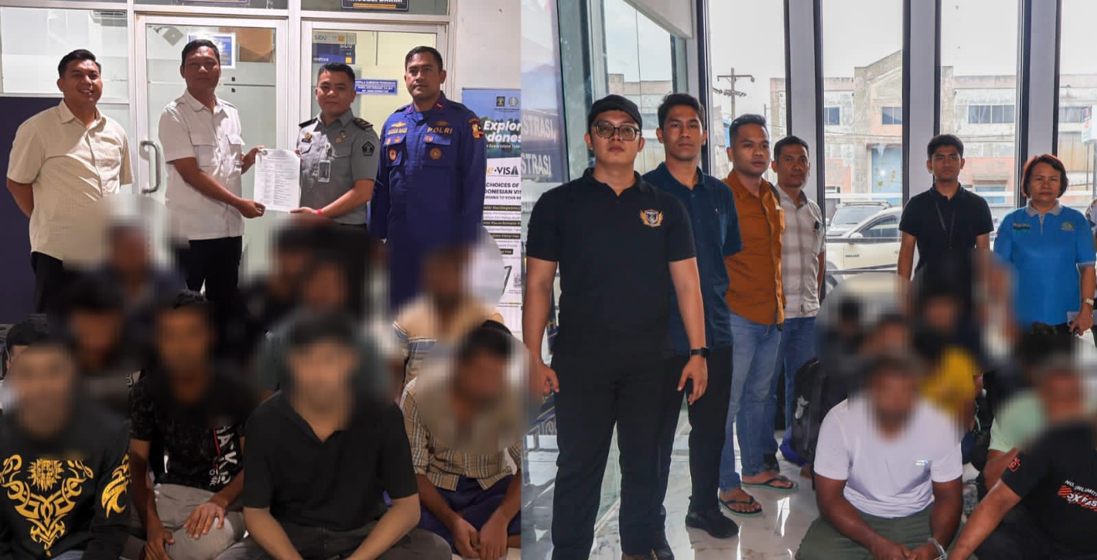 Kantor Imigrasi Belawan Serahkan 9 WNA Ke Rudenim Medan