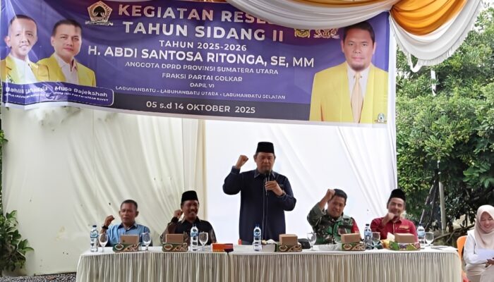 Reses H. Abdi Santosa Ritonga, SE, MM Di Dapil VI: Masyarakat Desa Perkebunan Mohon Perbaikan Infrastruktur Dan Rumah Karyawan