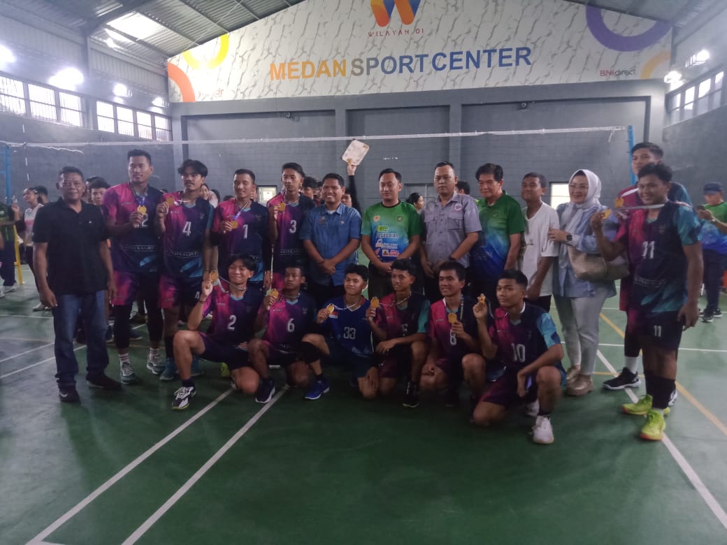 Medan Marelan, Helvetia Raih Emas Voli Porkot 2025