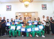 Pemko Binjai Sambut Atlet Berprestasi PON Beladiri Dan Lepas Atlet Popnas 2025