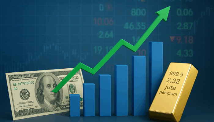 IHSG Dan Rupiah Menguat, Harga Emas Masih Stabil