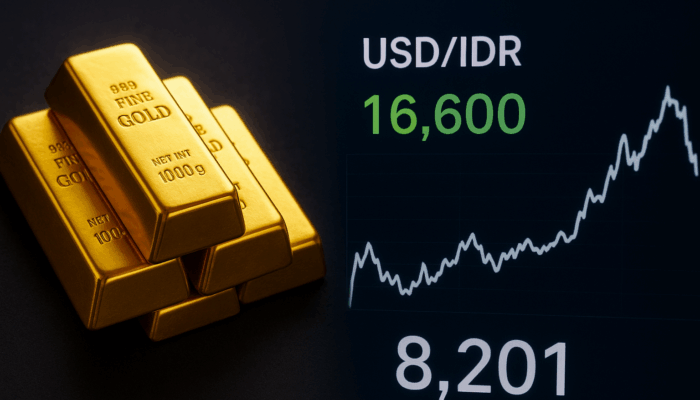 IHSG Dan Rupiah Melemah Di Akhir Pekan, Harga Emas Ikut Turun