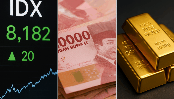 IHSG Dan Rupiah Bergerak Sideways Jelang Rilis Cadangan Devisa, Emas Menanjak