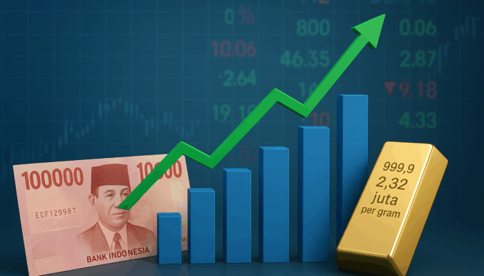 IHSG Dan Rupiah Menguat, Harga Emas Bertahan Di Atas $4.000 Per Ons