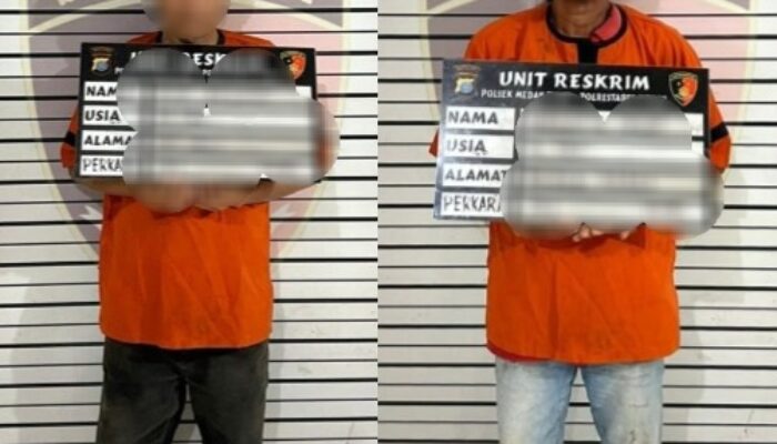 Dua ‘Rayap Besi’ Ditangkap Polsek Medan Timur Di Jl. HM Yamin