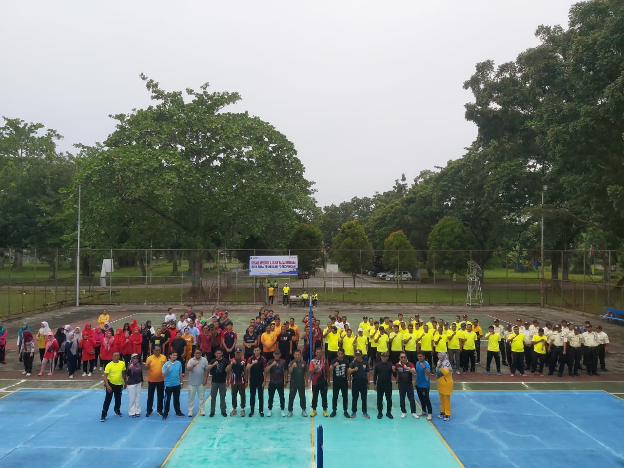 PT KPI RU II P. Brandan Olahraga Bersama Forkopimcam 