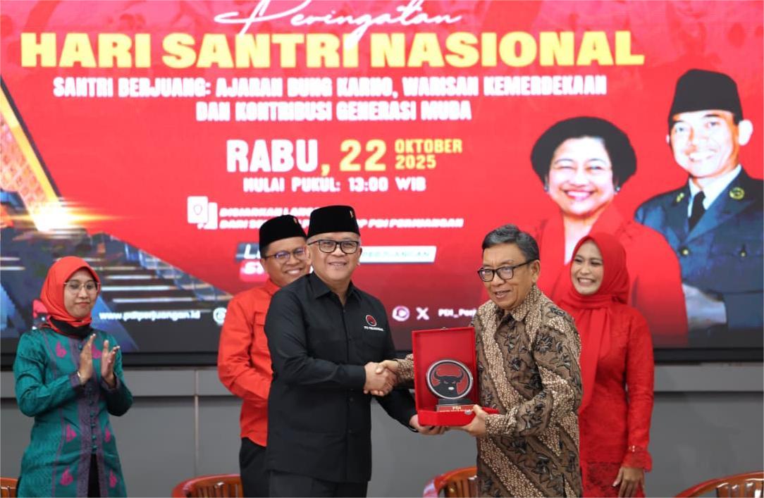 PDIP Peringati Hari Santri 2025, Hasto Sampaikan Tiga Pesan Mega