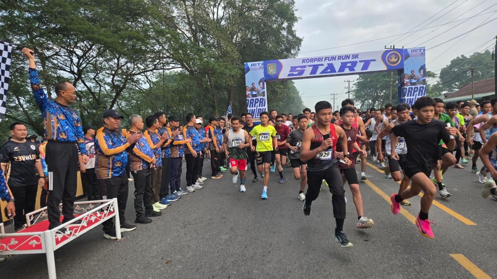 Fun Run Korpri Asahan Serukan Donasi Korban Bencana 