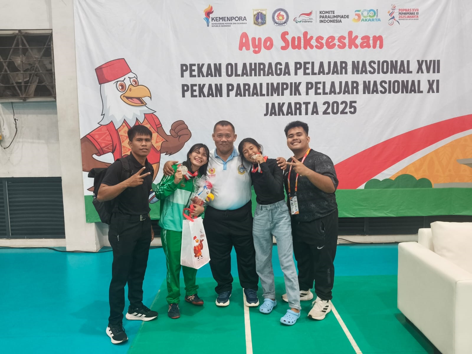 Gulat Sumut Kembali Sabet Perak Popnas 2025