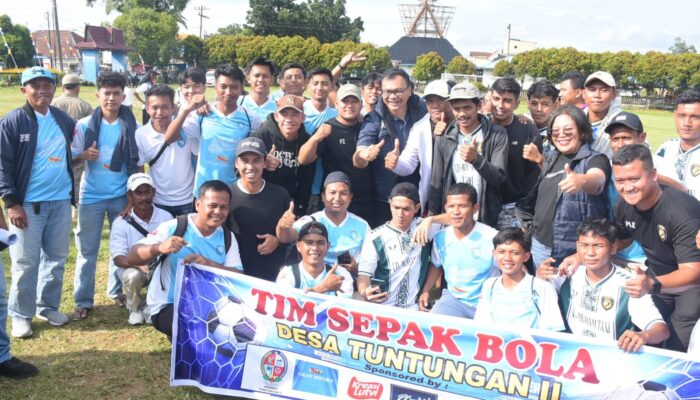 Dibuka Bupati Deliserdang, Turnamen Sepakbola Piala Kades Pancur Batu Bergulir