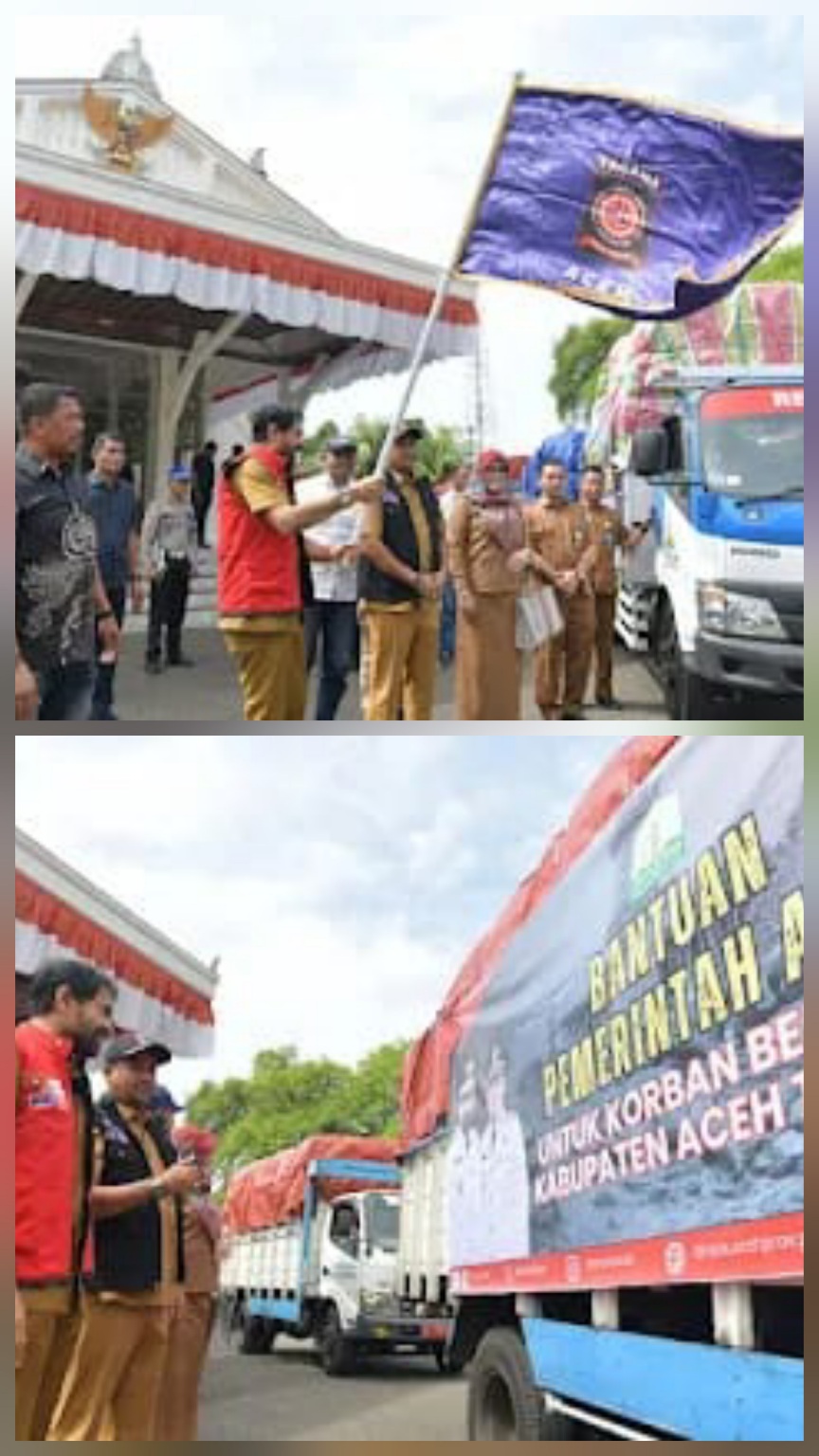 Mualem Salurkan Bantuan Bencana Ke 10 Kabupaten