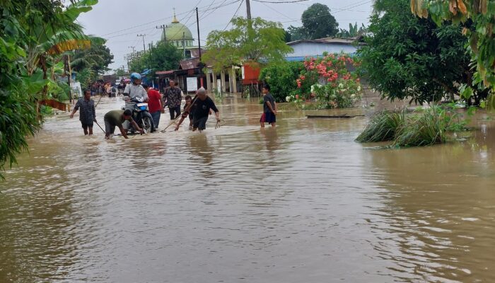 Tanggul Jebol, Ratusan Rumah Di Kecamatan Wampu Terendam Banjir