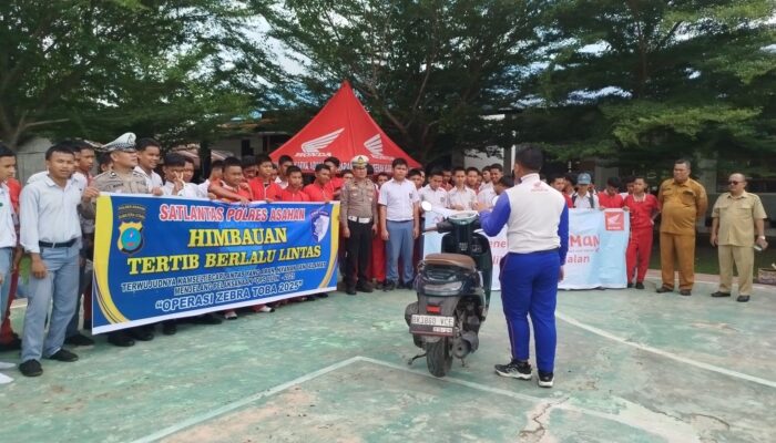 Honda – Satlantas Polres Asahan Kuatkan Kesadaran Berlalu Lintas