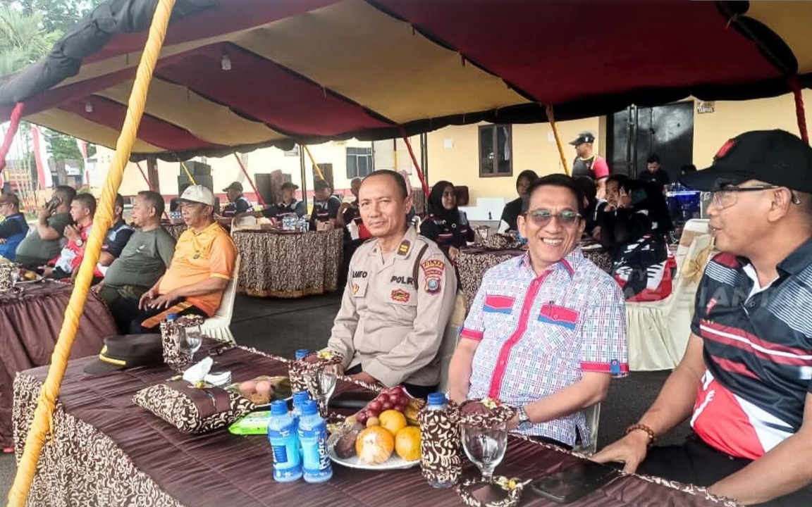 Polres Pematangsiantar Hadiri Penutupan Turnamen Bola Voli HUT Brimob