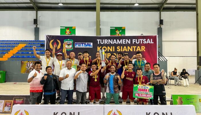Tim MBSM Juara Turnamen Futsal KONI Pematangsiantar