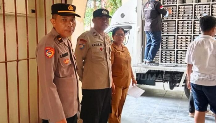 Polsek Siantar Timur Monitor Pendistribusian MBG Di SMP Negeri 1
