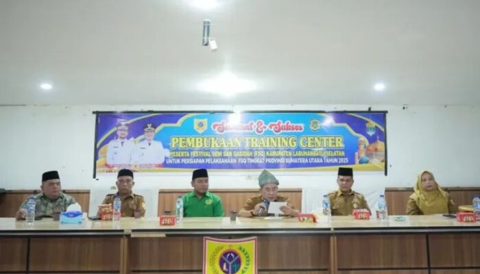 Wabup Labusel Buka Training Center Festival Seni Dan Qasidah