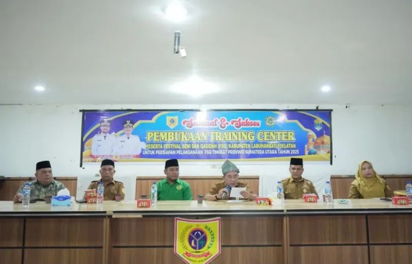 Wabup Labusel Buka Training Center Festival Seni Dan Qasidah