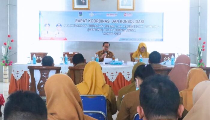 Pj Sekdako Tebingtinggi Ajak Hilangkan Akar Stunting Lewat Rakor GENTING