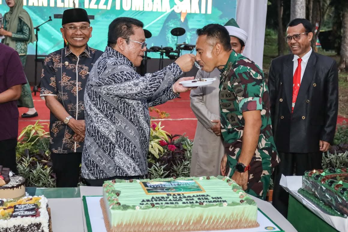 Yonif 122/TS Rayakan HUT Ke-61, Wesly Apresiasi Dedikasi Jaga NKRI