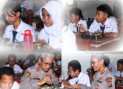 Kapolres Pematangsiantar Pantau Distribusi Makanan Bergizi Di SMPN 1