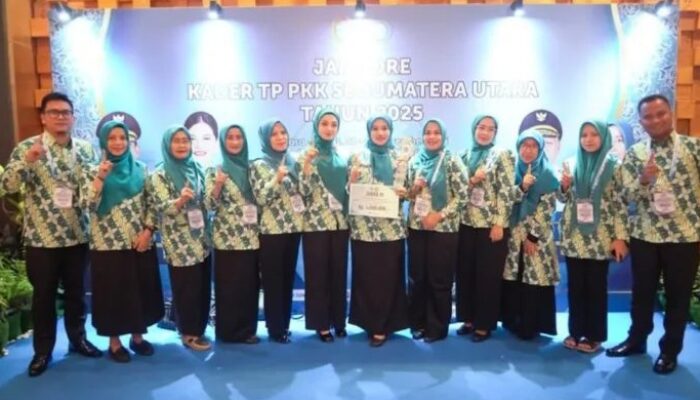 TP PKK Labusel Raih Juara 3 Lomba Senam Kreasi CTPS Tingkat Sumut