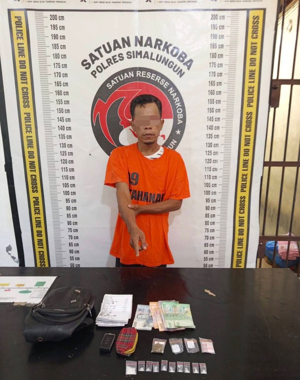 Polsek Perdagangan Sikat Pengedar Narkoba, Sita Sabu Dan Ganja