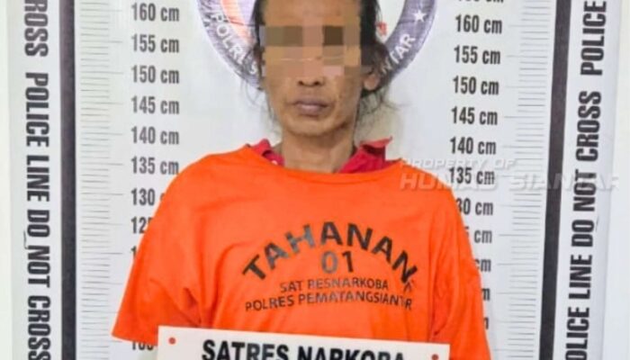 Polres Pematangsiantar Bekuk Pria Pemilik 3,28 Gram Sabu Di Jalan Melati