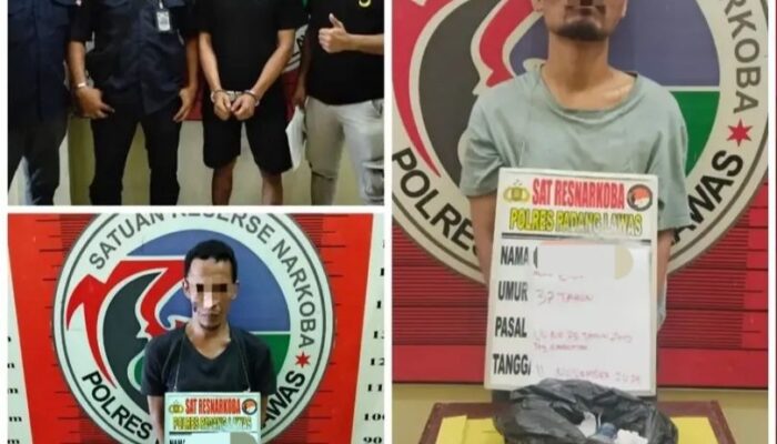 Polres Palas Bekuk Tiga Tersangka Narkoba Di Sibuhuan