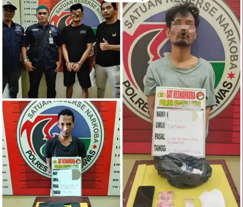 Polres Palas Bekuk Tiga Tersangka Narkoba Di Sibuhuan