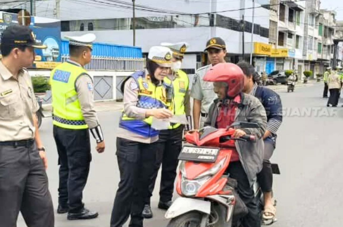 Razia Gabungan Polres Pematangsiantar Sasar Penunggak Pajak Kendaraan