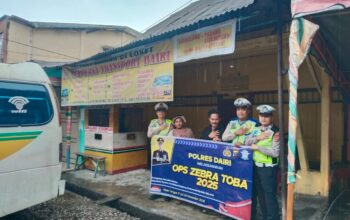 Polres Dairi Sosialisasikan Ops Zebra Toba 2025