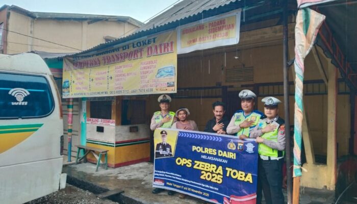 Polres Dairi Sosialisasikan Ops Zebra Toba 2025
